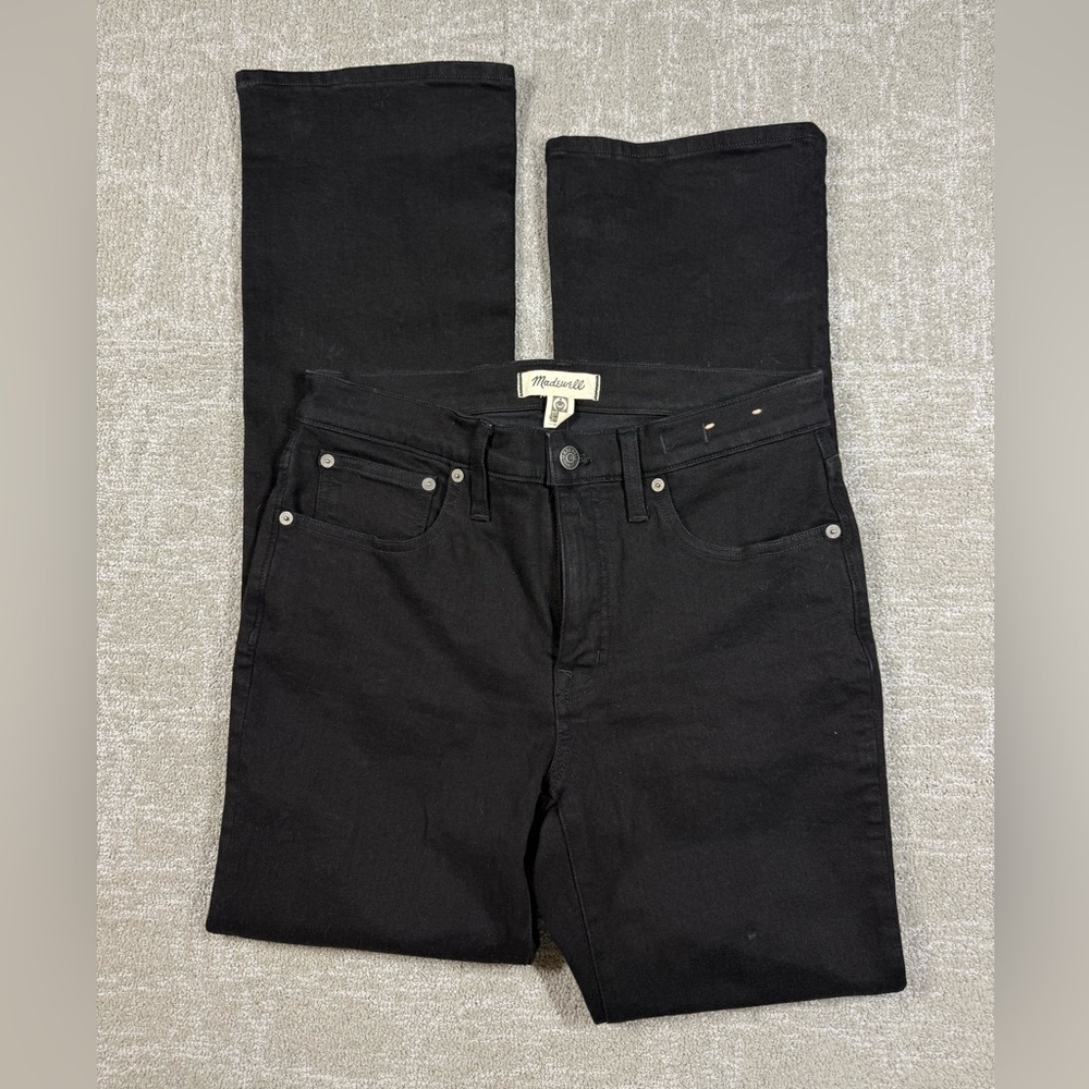 Madewell Kick Out Full Length Black Stretch Jean Women Size 27